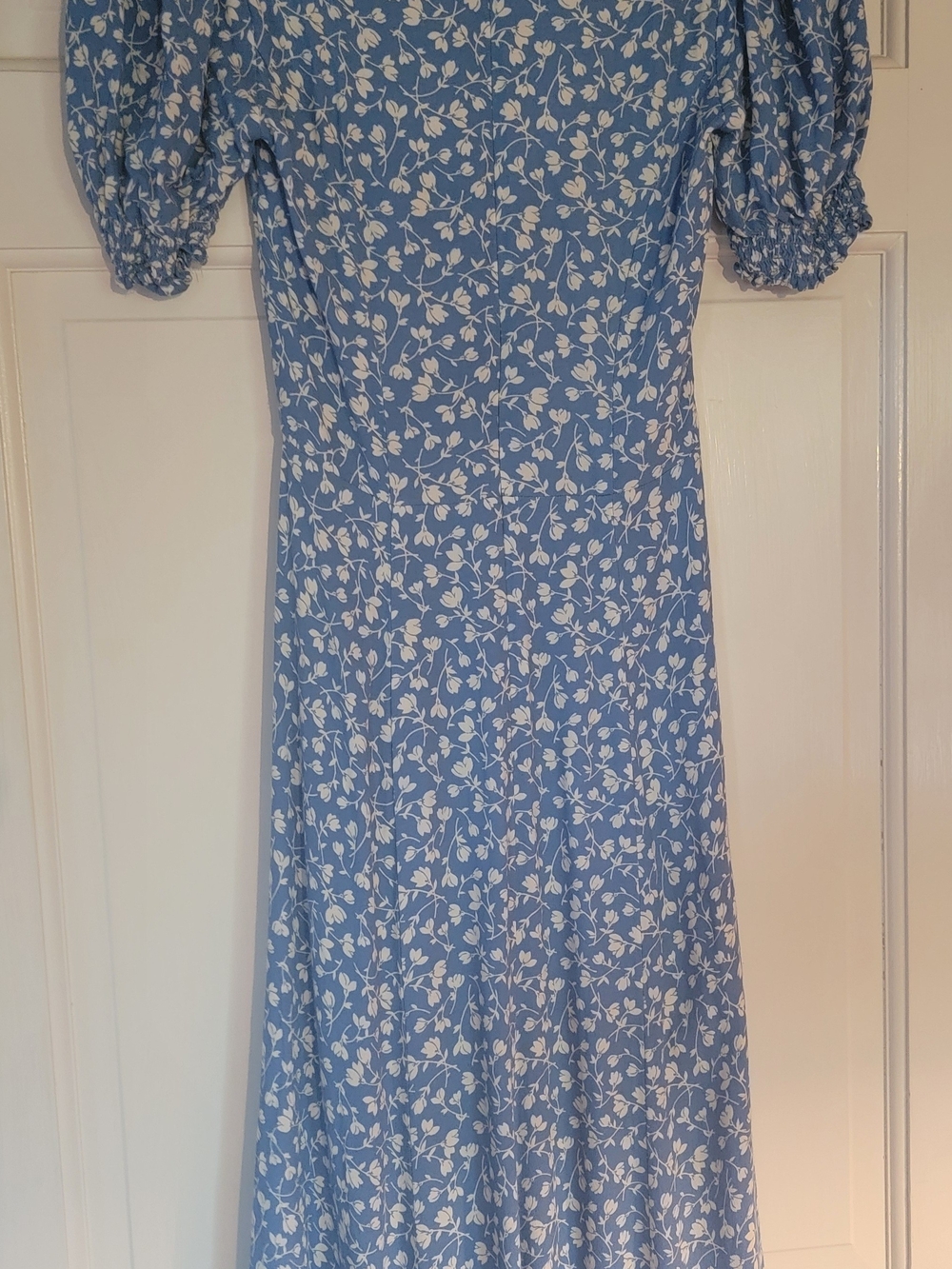 Reformation Blue and White Floral Midi Dress - Picture 5 of 5